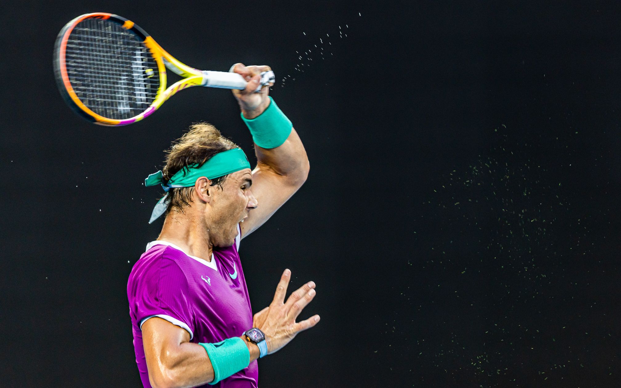 澳大利亚网球队鏖战欧洲网球队，纳达尔完成帽子戏法